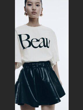 Oversized cropped beau t-shirt